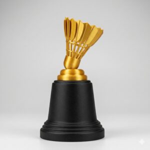 Badminton Shuttlecock Trophy